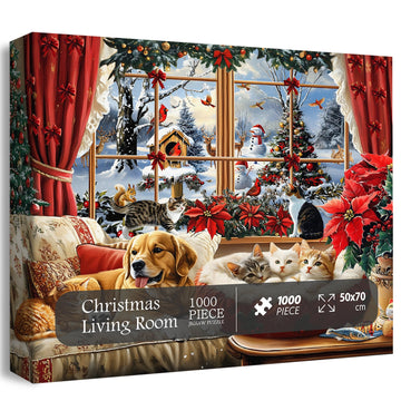 Natalizio soggiorno puzzle puzzle 1000 pezzi